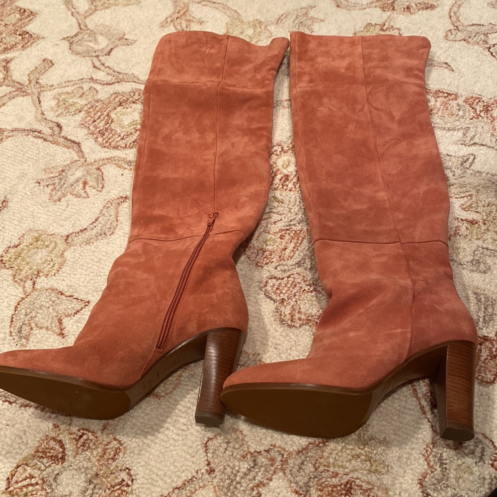 Sezane Pink Over the Knee Boots - Picture 9 of 12